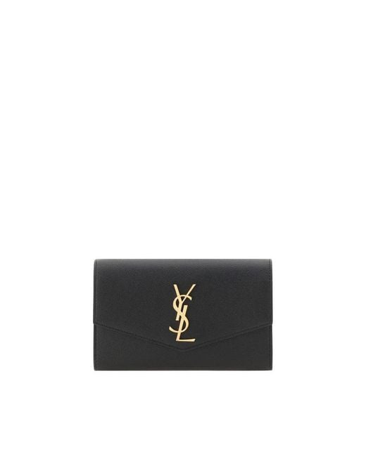 Saint Laurent Black Calf Leather Bos Taurus Shoulder Bag