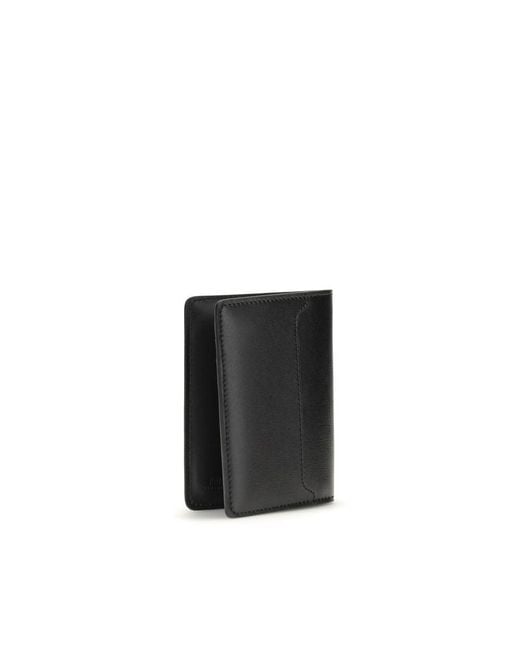 Fendi Black Calf Leather Bos Taurus Wallet for men