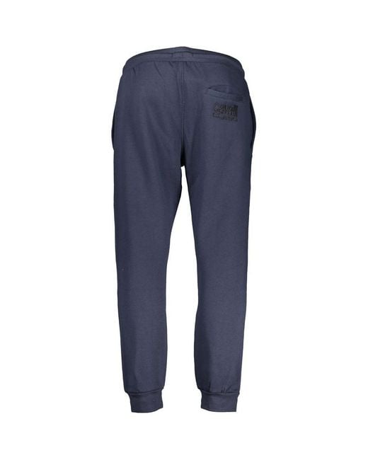 Roberto Cavalli Blue Blu Polyester Men's Track Pant for men
