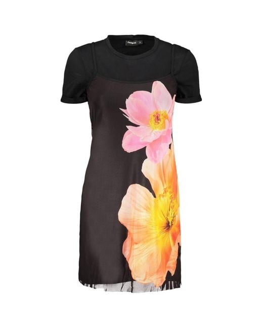 Desigual Black Cotton Dress