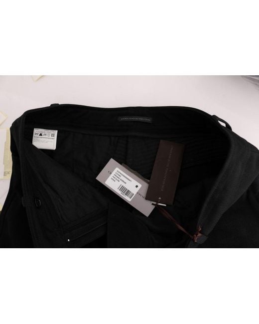 Ermanno Scervino Black Casual Pants Sig30305