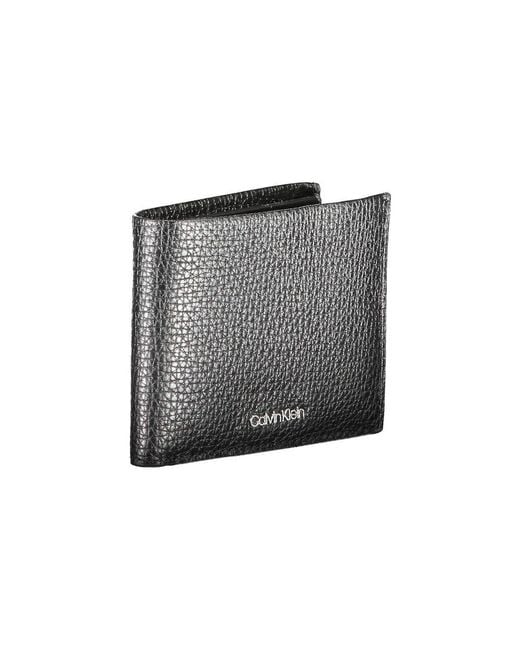 Calvin Klein Gray Leather Wallet for men