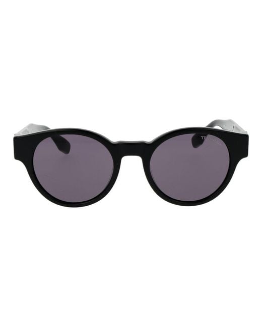 Trussardi Black Acetate Sunglasses for men