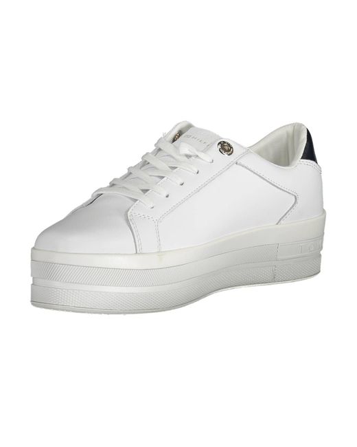 Tommy Hilfiger Multicolor White Polyester Sneaker