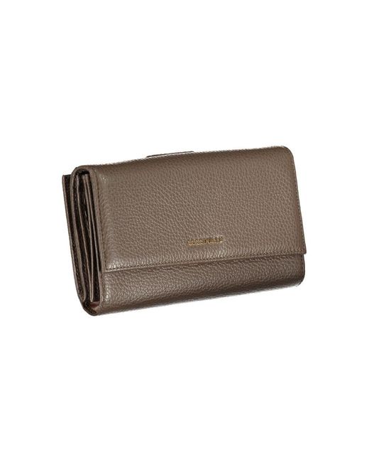 Coccinelle Brown Elegant Double Compartment Leather Wallet