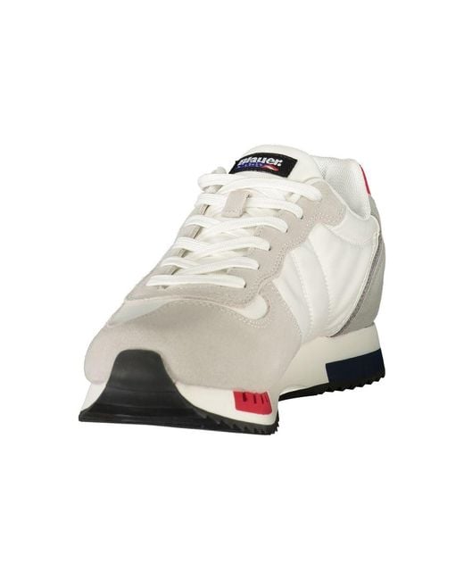Blauer White Polyurethane Mens Sneaker for men