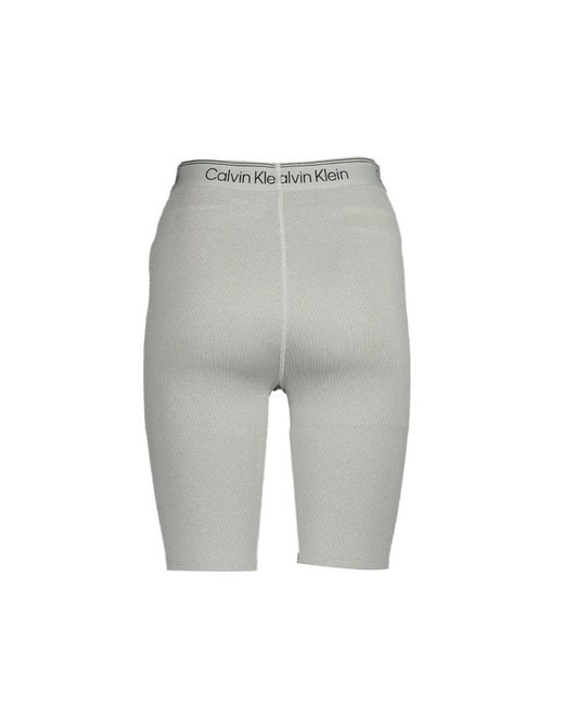 Calvin Klein Gray Grigio Polyester 's Sweatpant