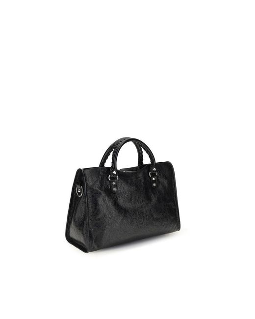 Balenciaga Black Lamb Ovis Aries Aries Shoulder Bag