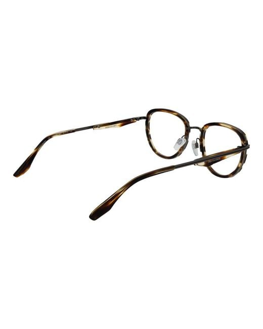 Trussardi Black Brown Metal & Plastic Glasses (frames) for men