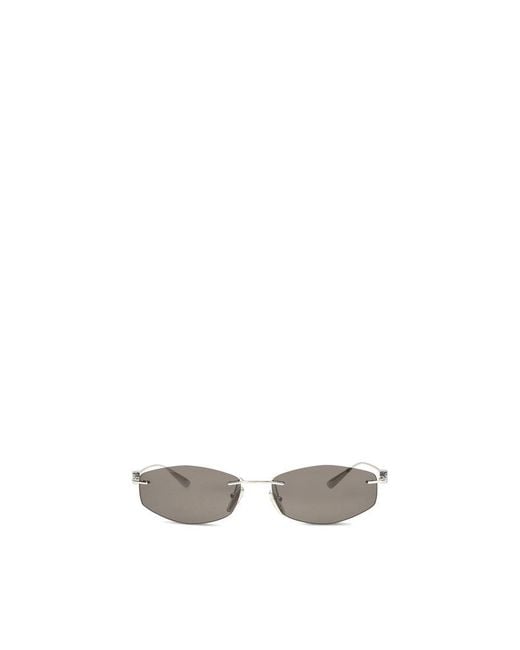 Balenciaga Metallic Silver Metal Sunglasses for men