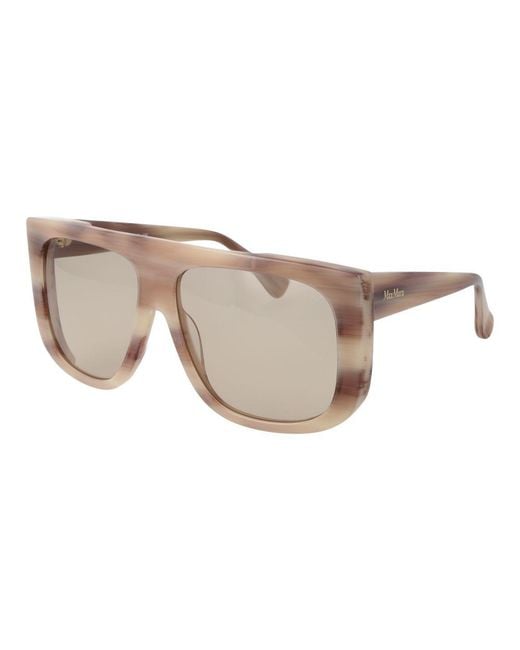 Max Mara White Beige Acetate Sunglasses for men