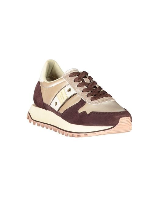 Blauer Pink Beige Leather Sneaker