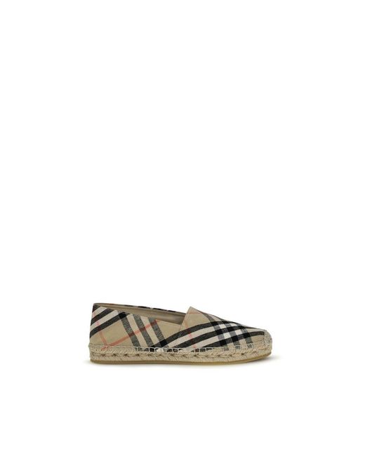 Burberry Green Multicolor Cotton Espadrilles