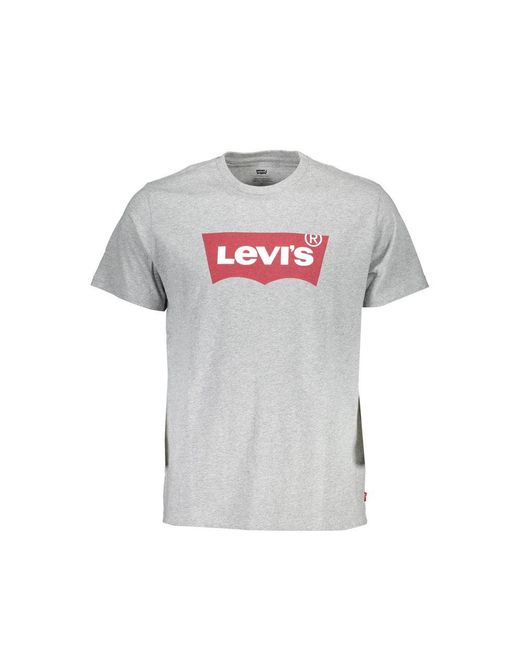 Levi's Gray Cotton T-Shirt for men