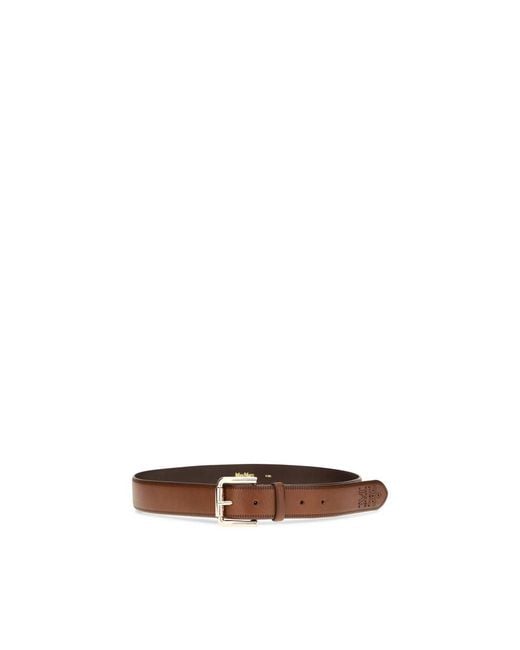 Max Mara Brown Leather Belt