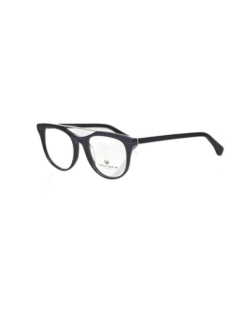 Frankie Morello Blue Geometric Pattern Night Eyeglasses