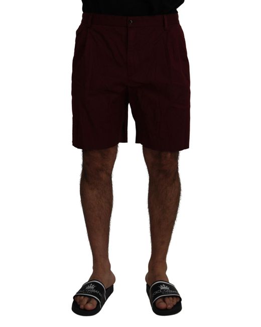 Dolce & Gabbana Black Elegant Cotton Blend Shorts for men