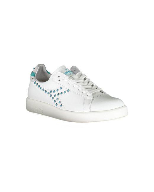 Diadora White Bianco Leather Sneaker