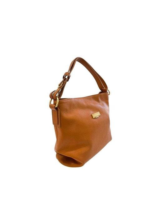 Baldinini Brown Leather Shoulder Bag