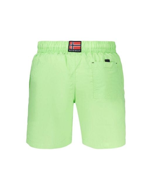 Norway 1963 Green Verde Poliammide Men's Swimwear for men