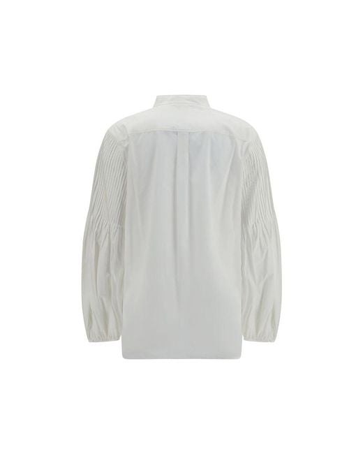 Max Mara White Cotton Blouse