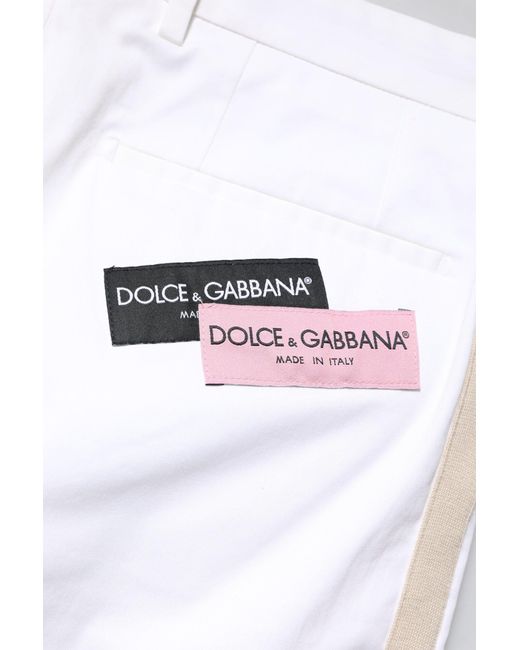 Dolce & Gabbana Blue Cropped Slim Fit Pants for men