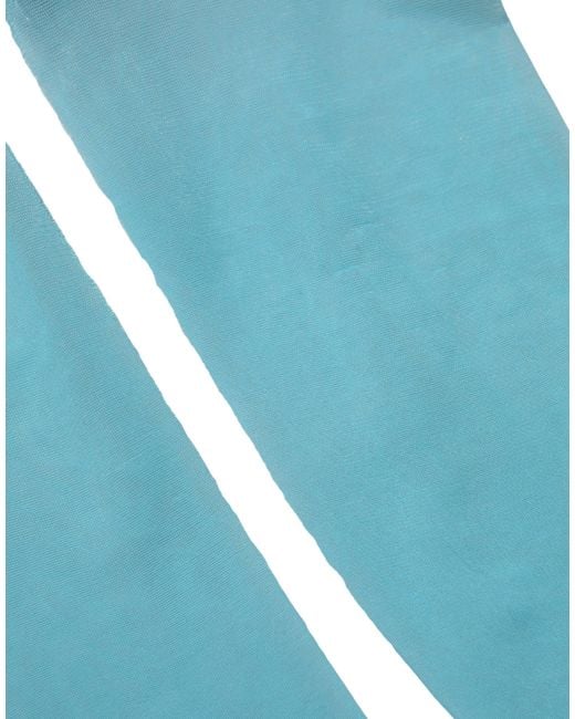 Dolce & Gabbana Light Blue Nylon Thigh High Accessory Socks