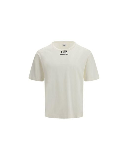 C P Company White Cotton T for men