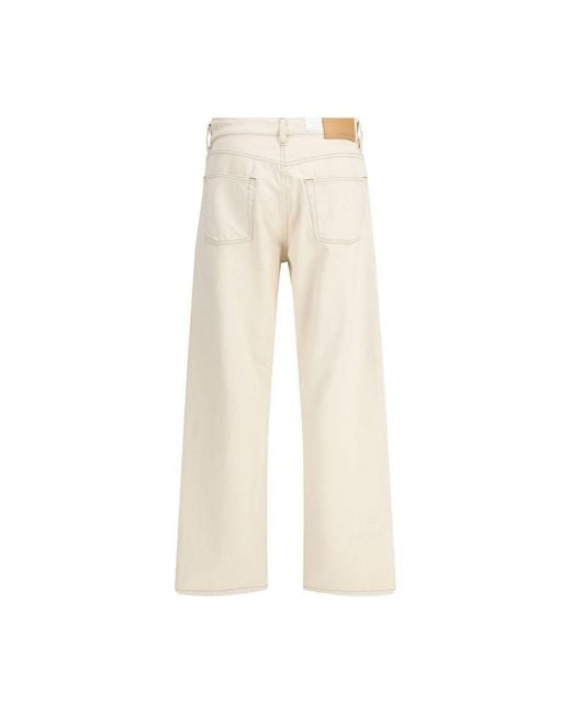 sunflower Natural Beige Cotton Relaxed Fit Jeans for men
