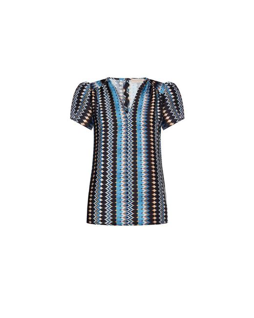 Rinascimento Blue Turquoise Polyester Shirt
