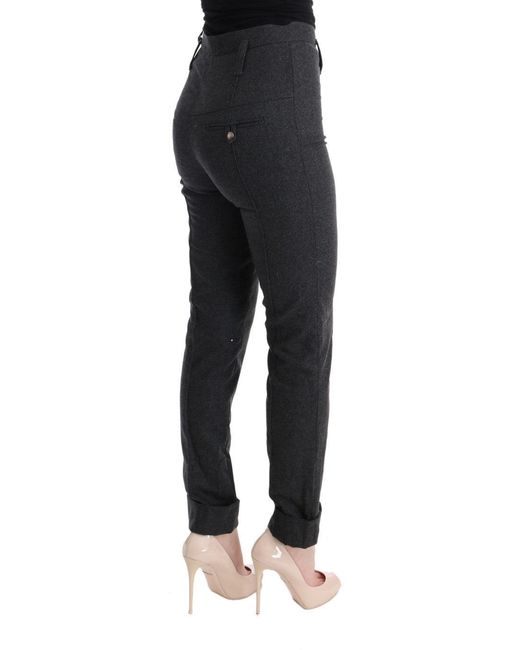 Ermanno Scervino Black Chic Casual Skinny Pants