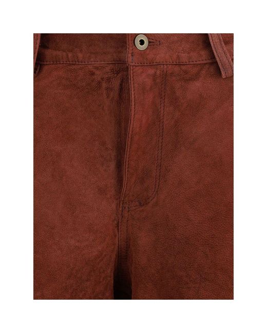 Salvatore Santoro Brown Suede Pants
