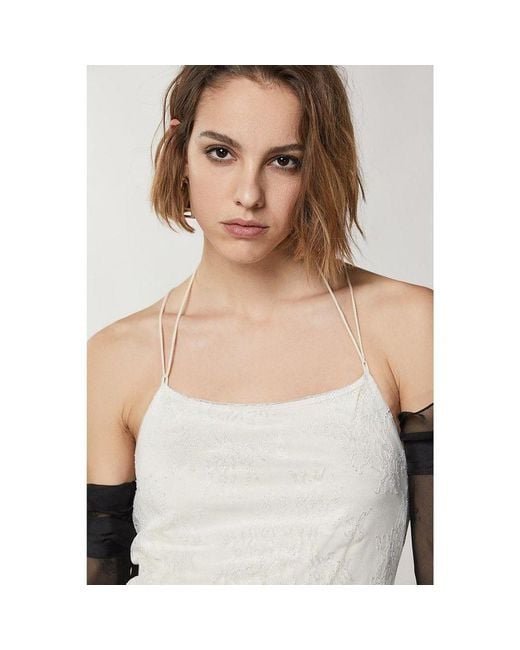 Patrizia Pepe Gray Nylon Cocktail Dress