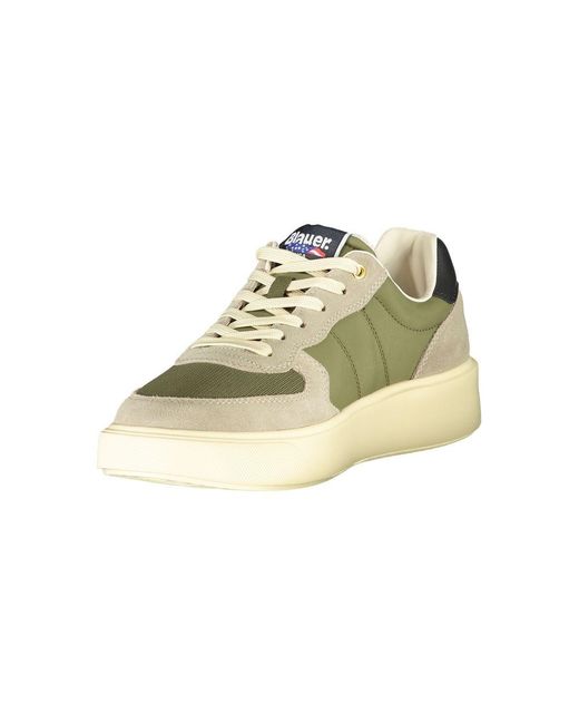 Blauer Green Leather Sneaker for men