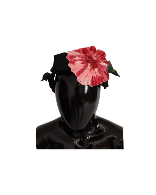Dolce & Gabbana Black Elegant Silk-Blend Diadem Headband