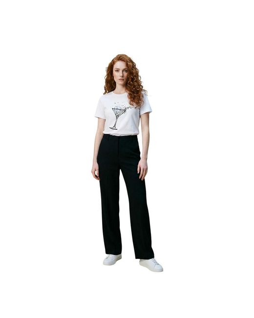 Liu Jo Black Cotton T-Shirt