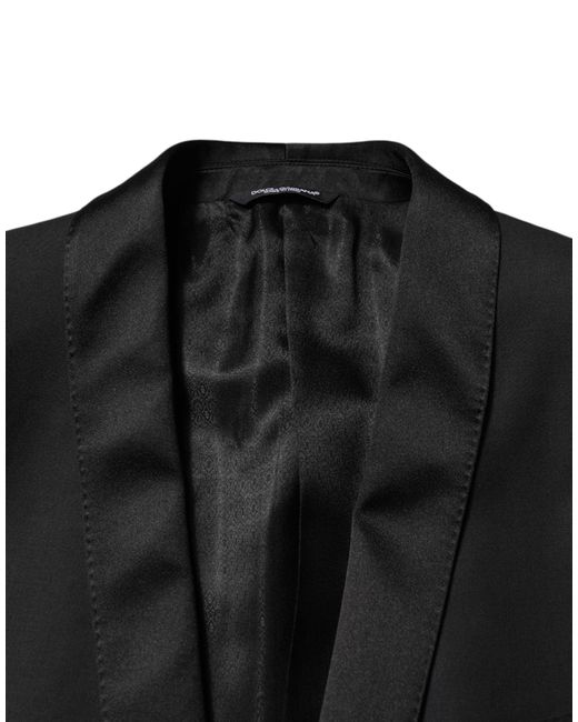 Dolce & Gabbana Black Single Breasted Suits for men
