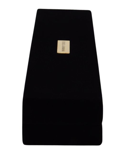 Dolce & Gabbana Black Elegant Velvet Jewelry Storage Box