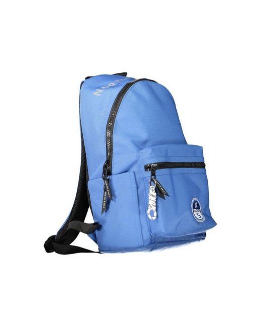 North Sails Blue Polyester Men's Backpack for men