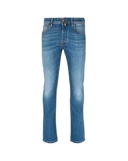 Jacob Cohen Slim Fit Light Blue Stretch Jeans for men