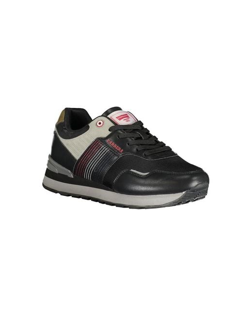 Carrera Black Sleek Laced Sports Sneakers With Contrast Details for men