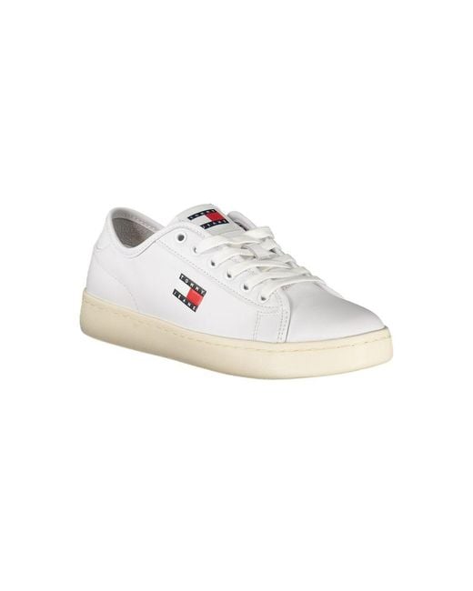 Tommy Hilfiger White Leather Sneaker