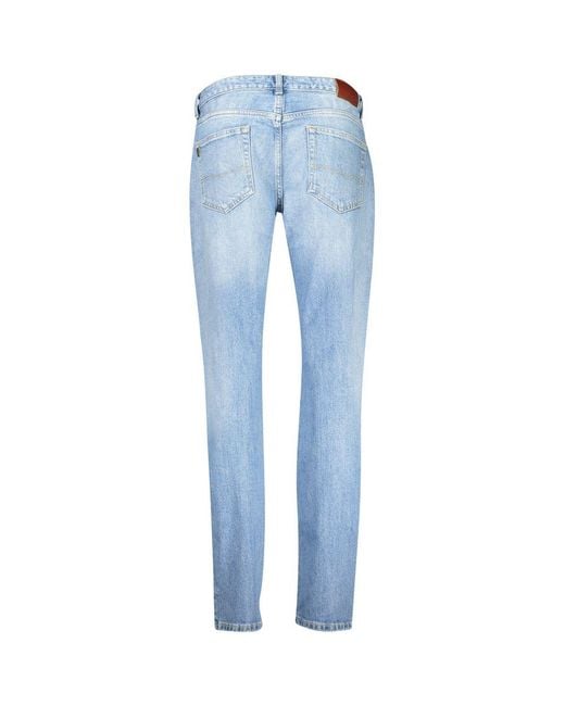 Pepe Jeans Blue Cotton Tape Jeans