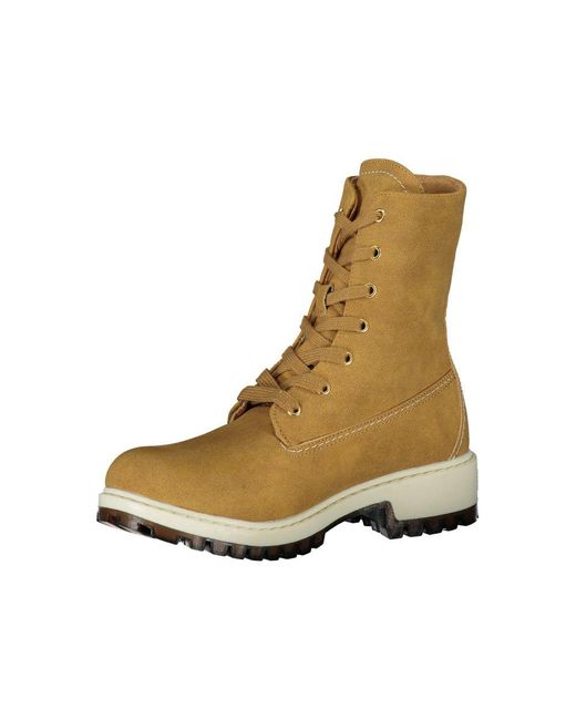 U.S. POLO ASSN. Natural Chic Fleece-Lined Ankle Boots With Contrast Details