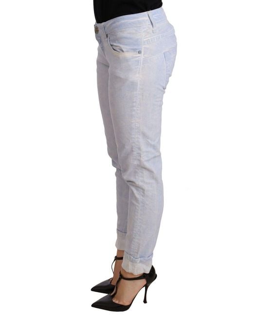 Acht Blue Light Cotton Push Up Denim Jeans