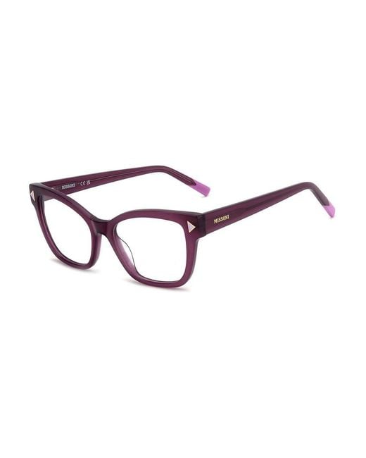 Missoni Multicolor Purple Acetate Glasses (frames)