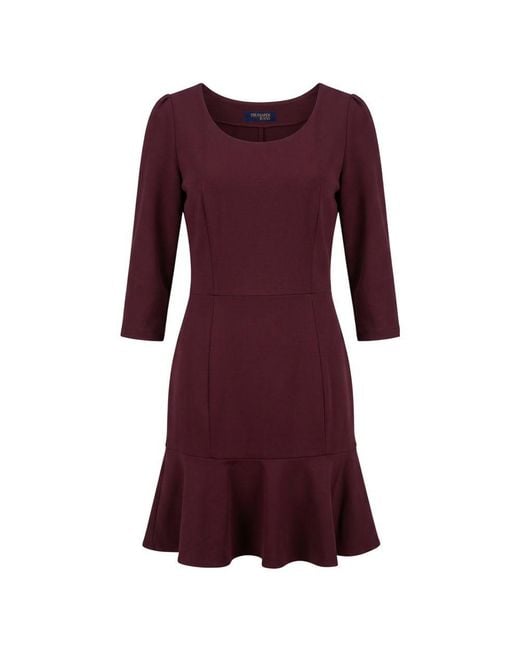 Trussardi Purple Red Viscose Dress