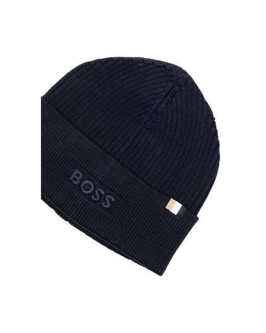 Boss Blue Cotton Cap (baseball Hat) for men