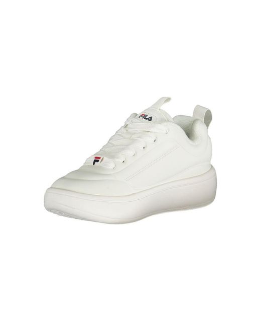 Fila White Polyester Sneaker