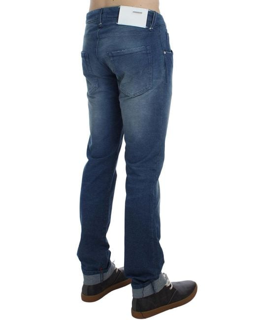 Acht Denim Cotton Stretch Slim Fit Jeans Blue Sig30471 for men